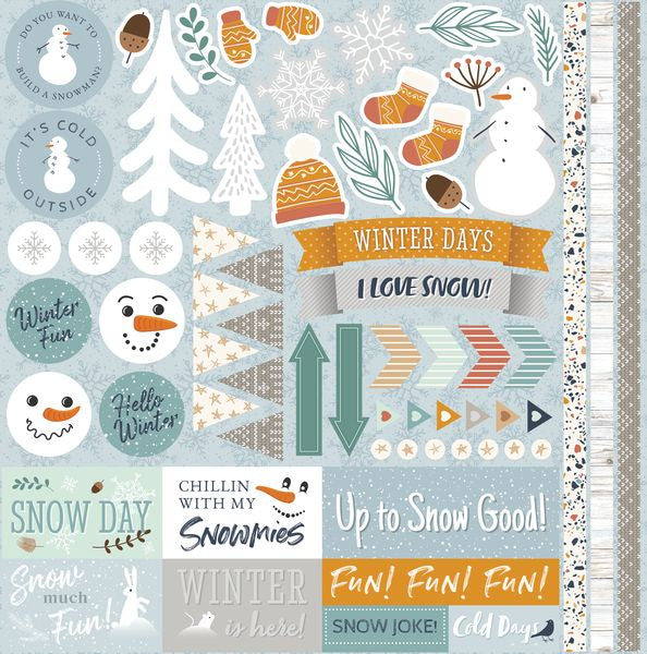 Reminisce My First Snow 12X12 Sticker