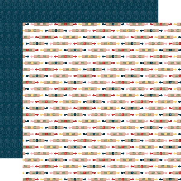Echo Park Mom's Kitchen: Rolling Pins DS Paper (1 Sheet)