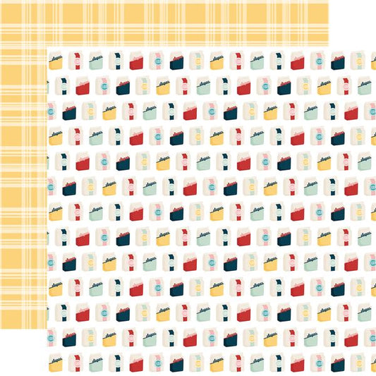 Echo Park Mom's Kitchen: Flour And Sugar DS Paper (1 Sheet)
