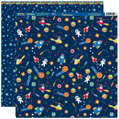 Reminisce Monkey Adventures: Space Monkeys DS Paper (1 Sheet)