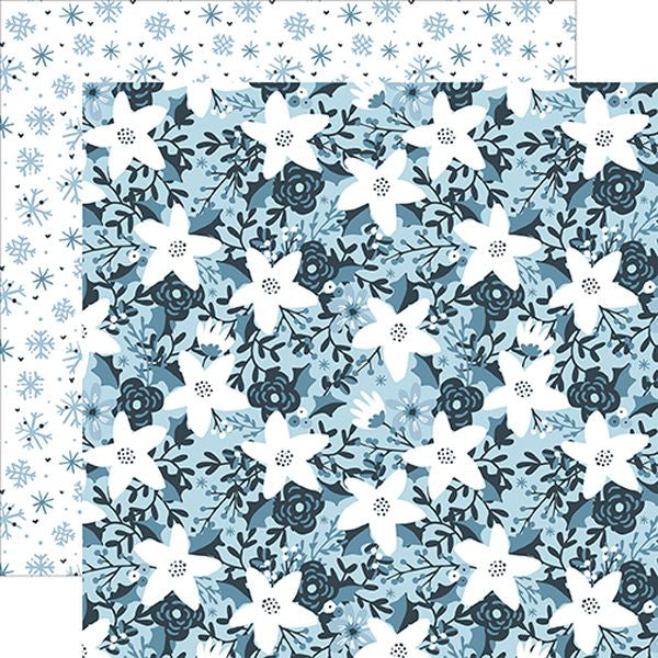 Echo Park Magic of Winter: Frosted Flowers DS Paper (1 Sheet)