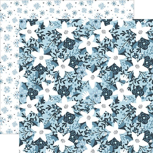 Echo Park Magic of Winter: Frosted Flowers DS Paper (1 Sheet)
