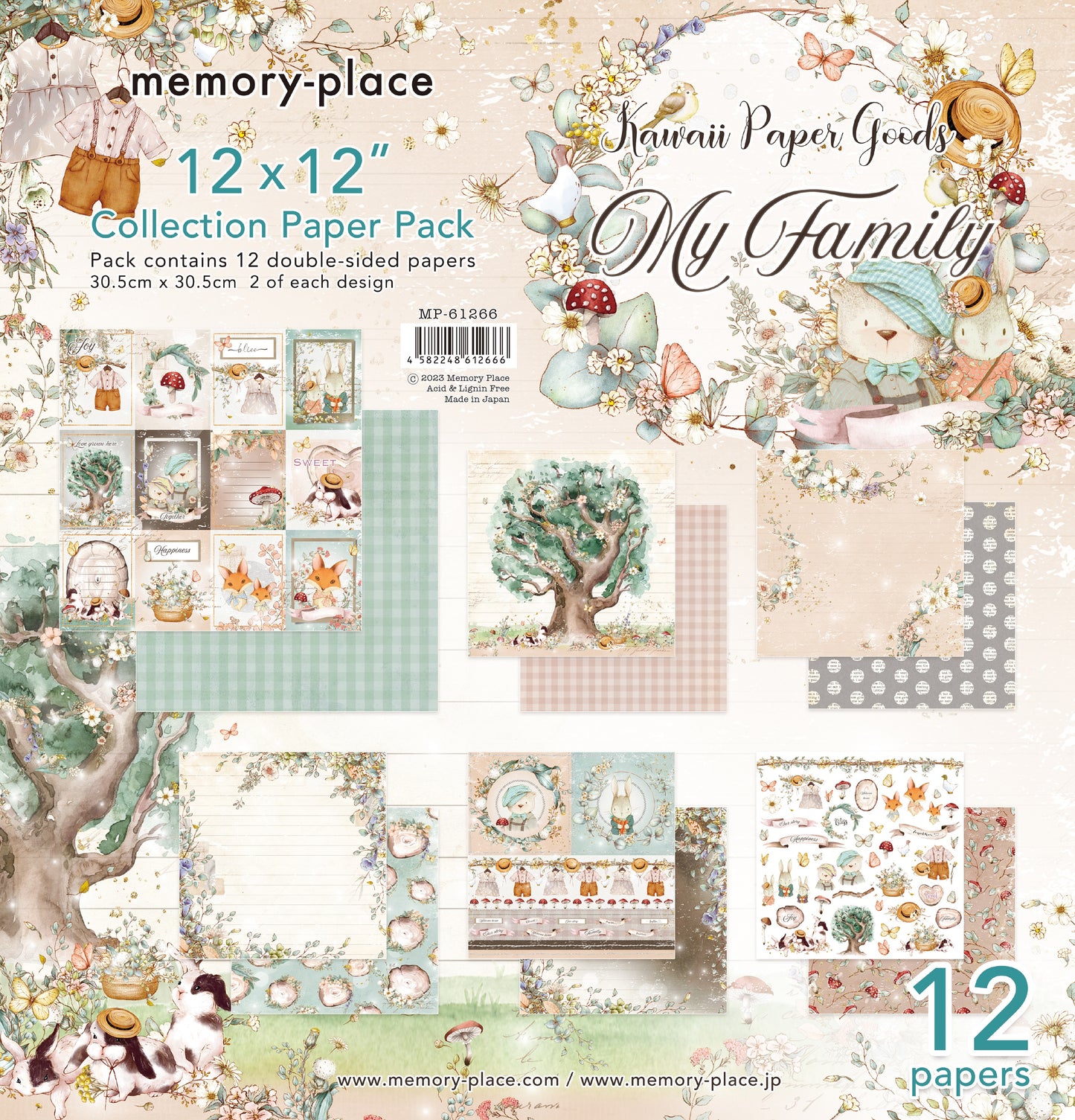 Memory Place Collection Pack 12"X12"-My Family