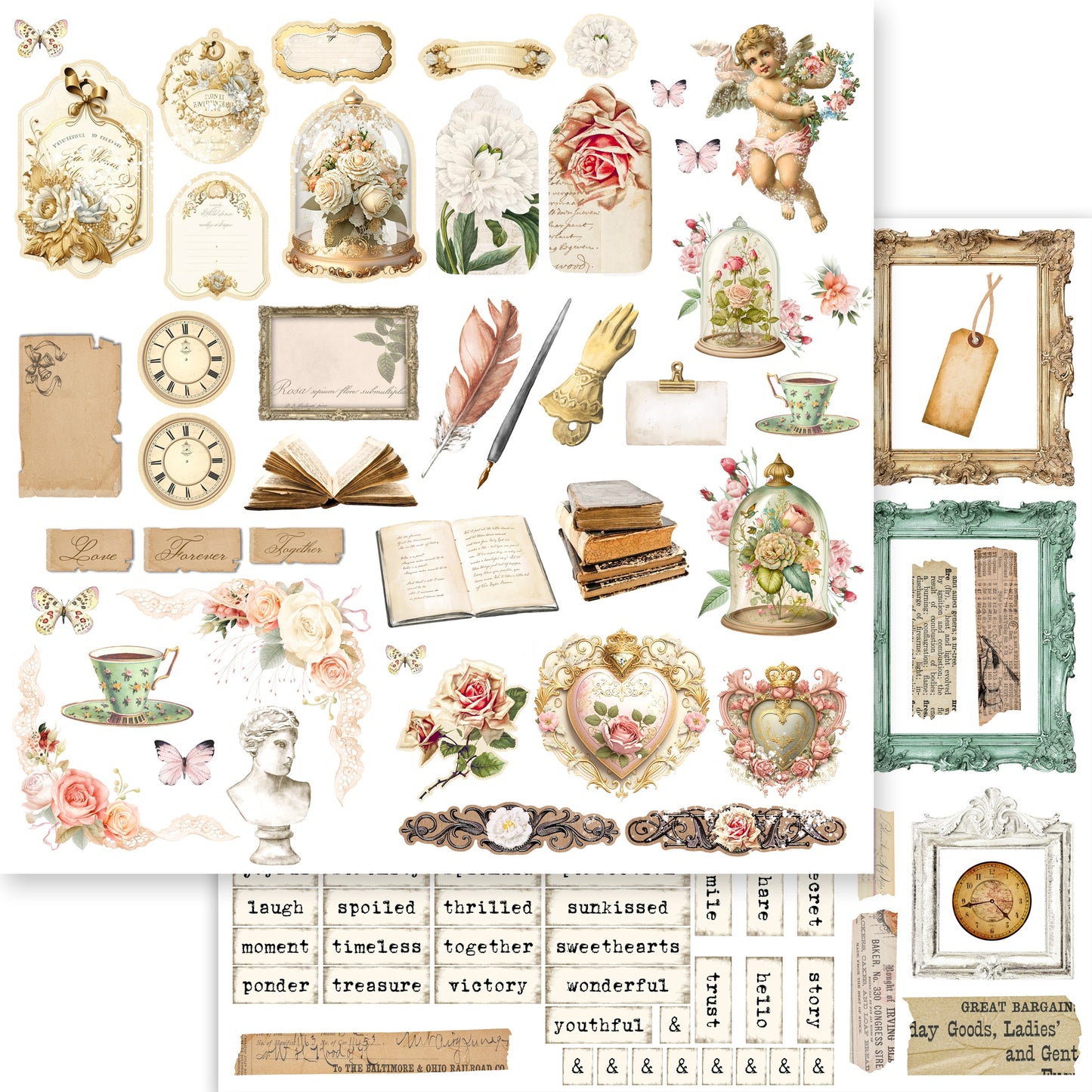 Cherished Elegance Double-Sided Cardstock 12"X12"-Beloved