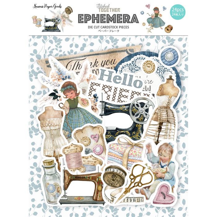 Memory Place Ephemera Cardstock Die-Cuts-Stitched Together