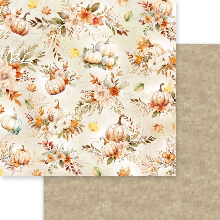 Beary Cozy Double-Sided Cardstock 12"X12"-Harvest Time