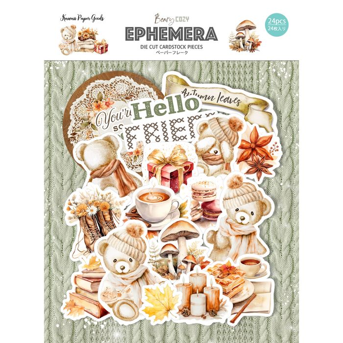 Memory Place Ephemera Cardstock Die-Cuts-Beary Cozy