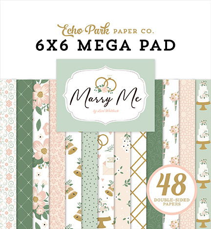 Echo Park Marry Me Cardmakers 6X6 Mega Pad