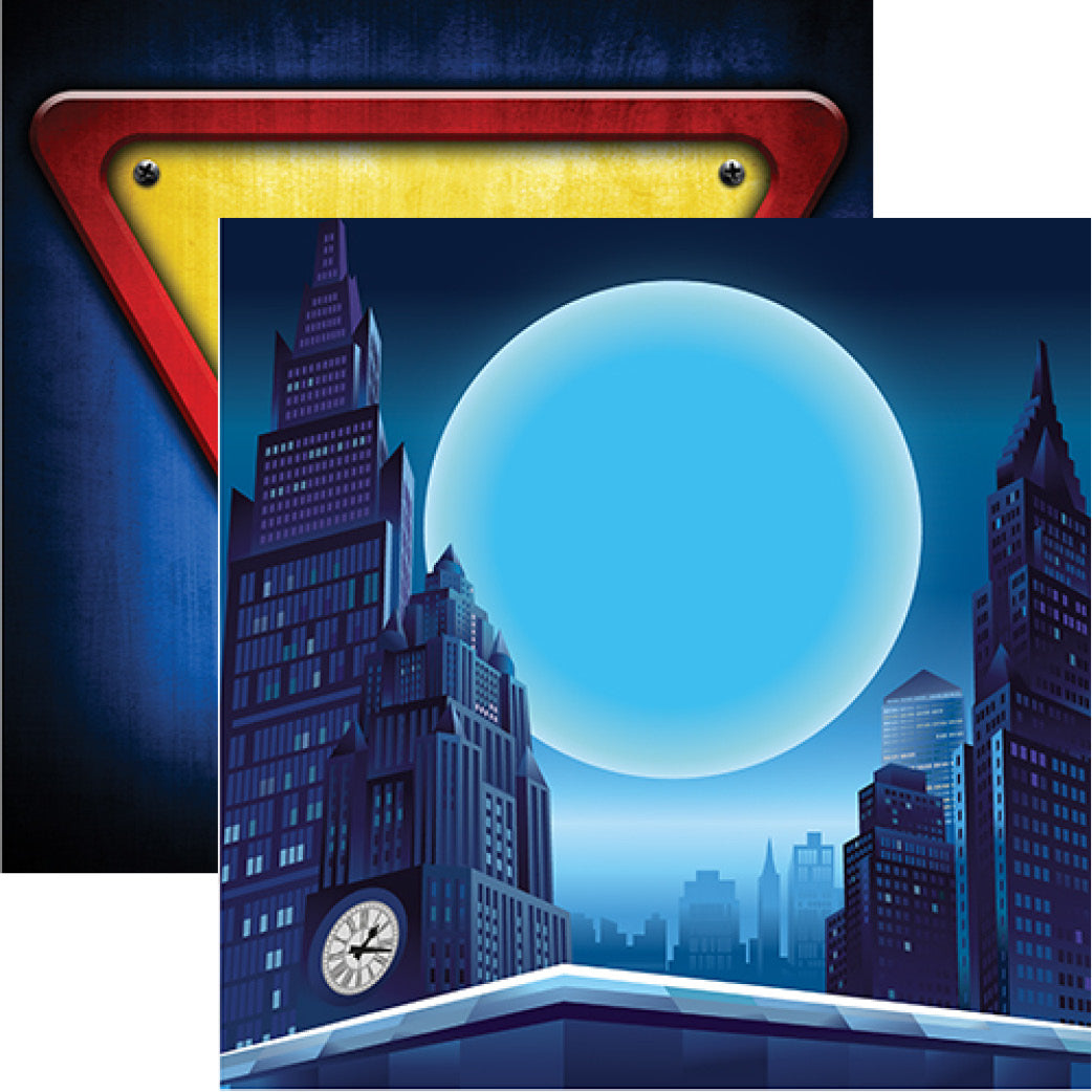 Reminisce My Super Hero: Super Hero City DS Paper (1 Sheet)