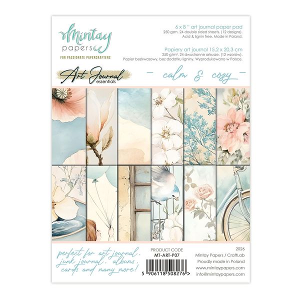 Mintay Calm & Cozy 6 x 8 Art Journal Paper Pad