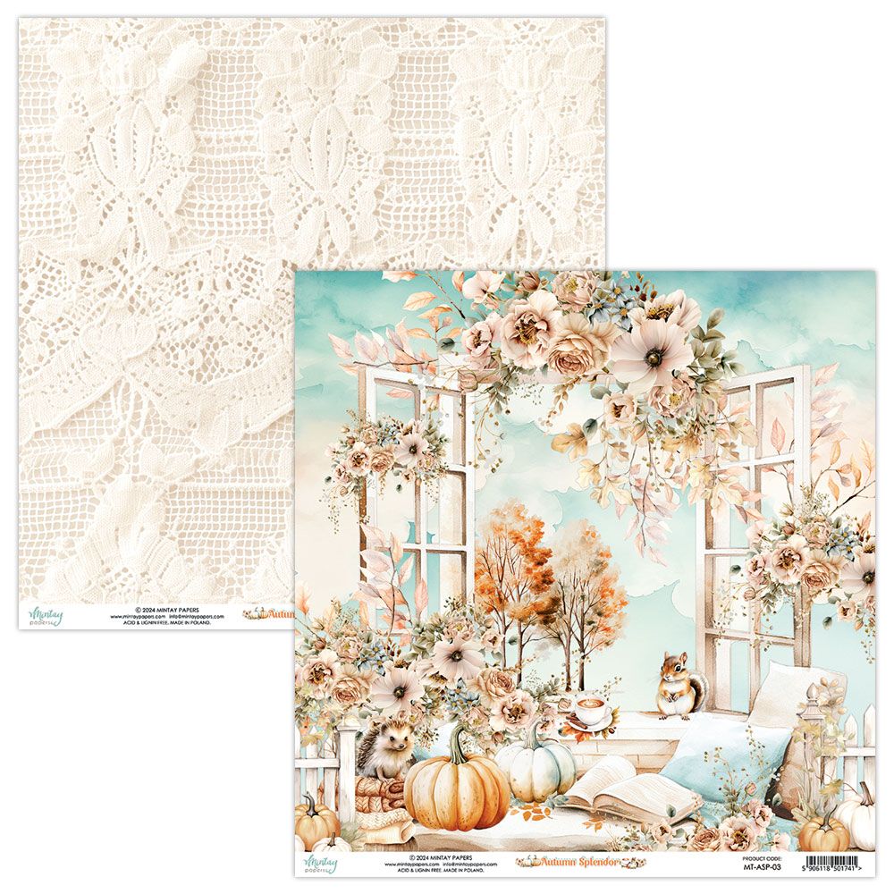 Mintay Autumn Splendor 03 12x12 DS Paper