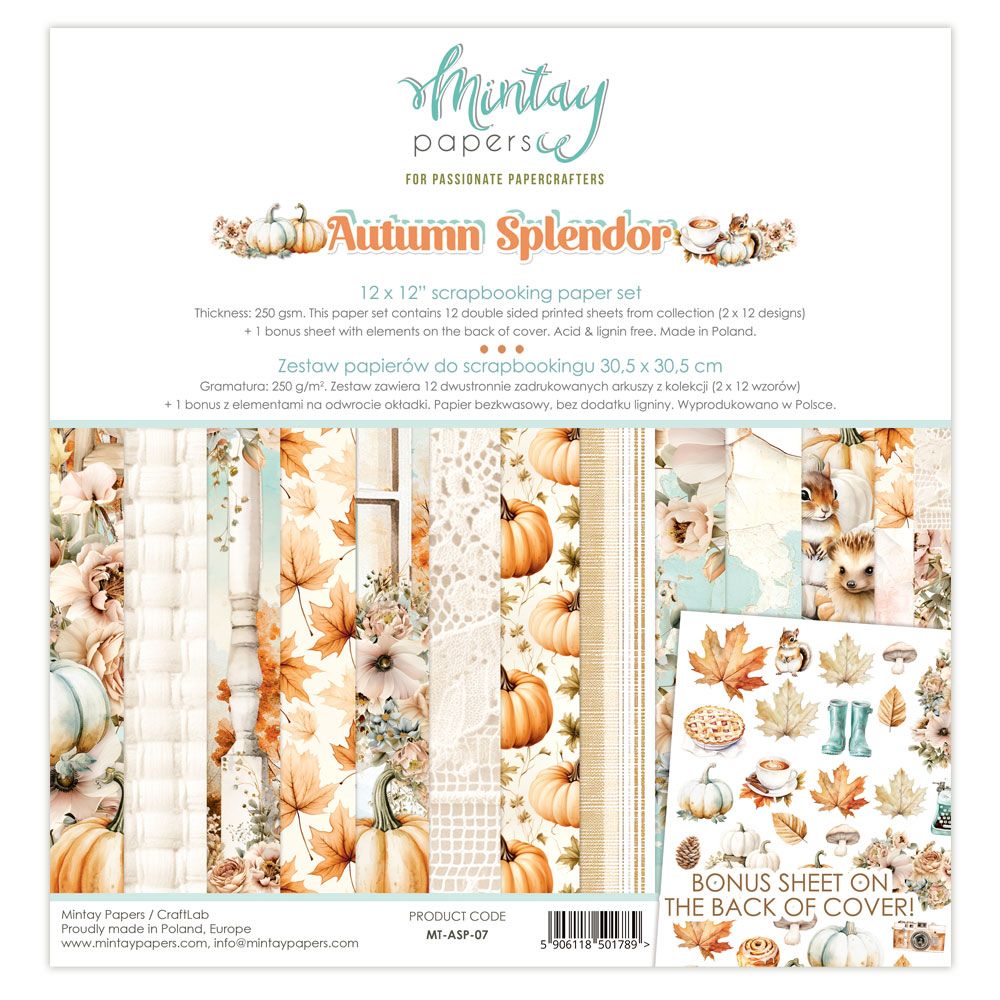 Mintay 12 x 12 Autumn Splendor Paper Set