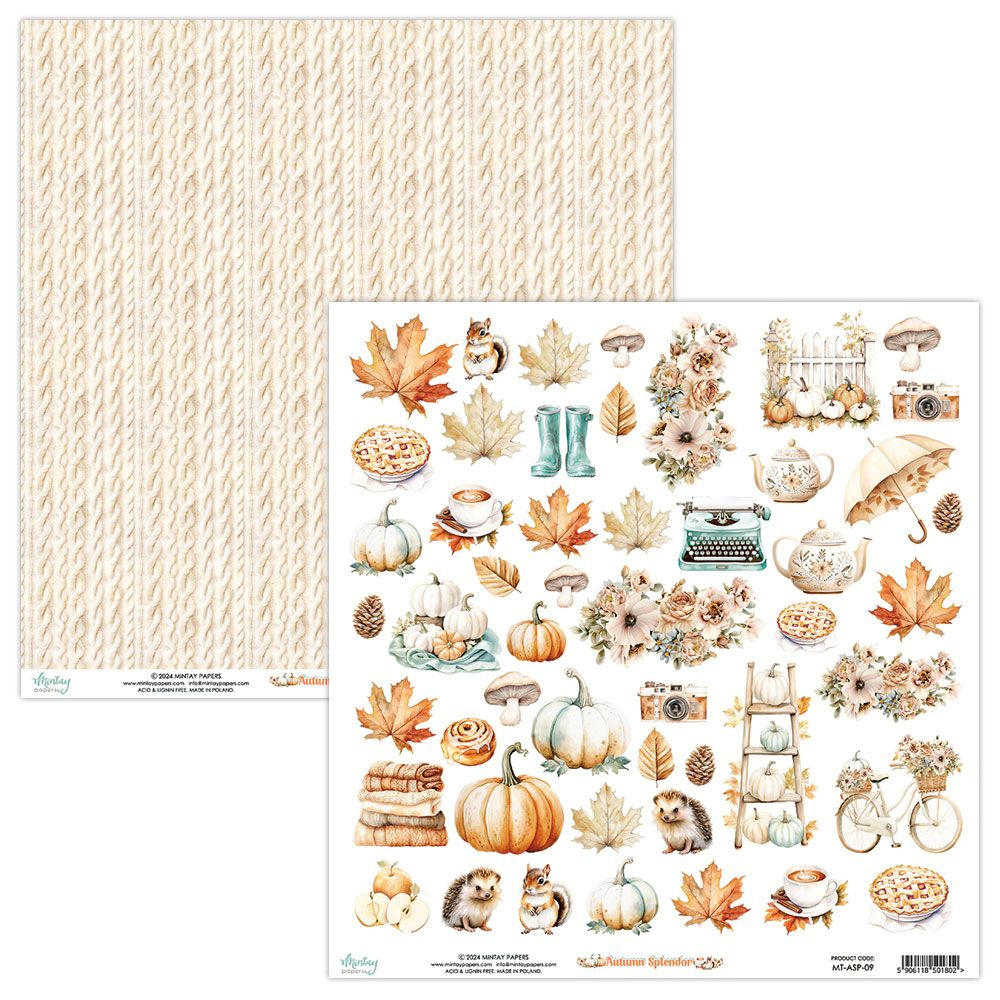 Mintay Autumn Splendor 12 x 12 Elements Paper