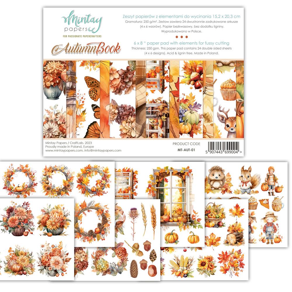 Mintay 6 x 8 Autumn Book