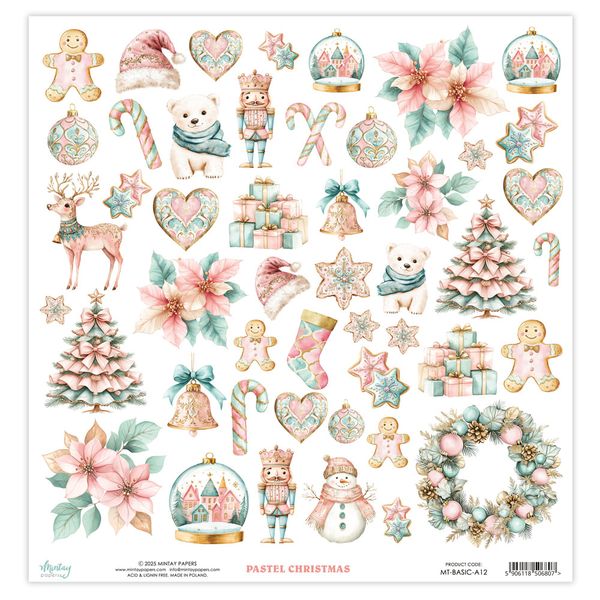 Mintay Basic - Elements - Pastel Christmas