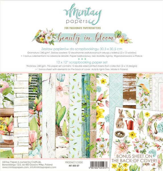 Mintay Beauty In Bloom 12x12 Pad