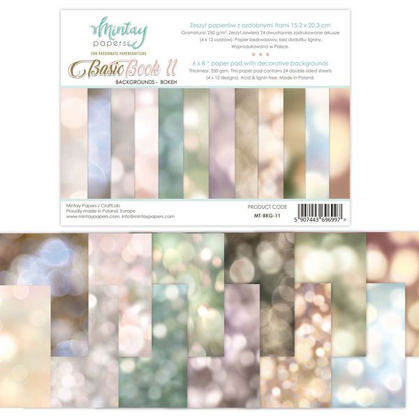 DISC - Mintay Bokeh Backgrounds 6 x 8 Basic Book