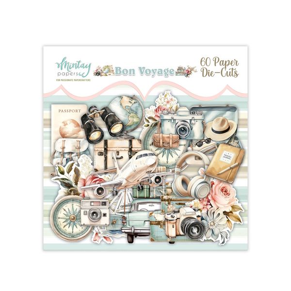 Mintay Bon Voyage Paper Die-Cuts, 60 pcs