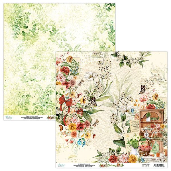 Mintay Botany 01 12 x 12 DS Paper