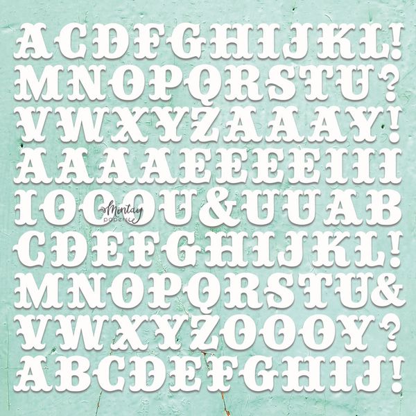 Mintay Monograms Decor Chippies