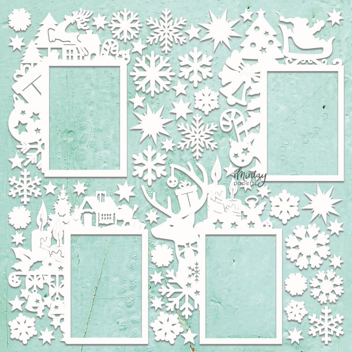 Mintay Chippes- Christmas Frames