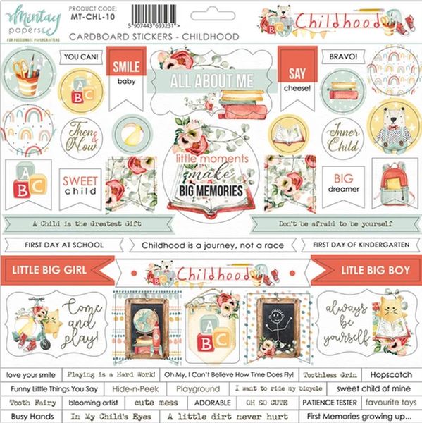 Mintay Childhood Cardboard Stickers