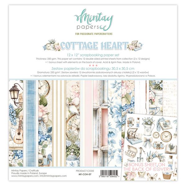Cottage Heart 12 x 12 Paper Set