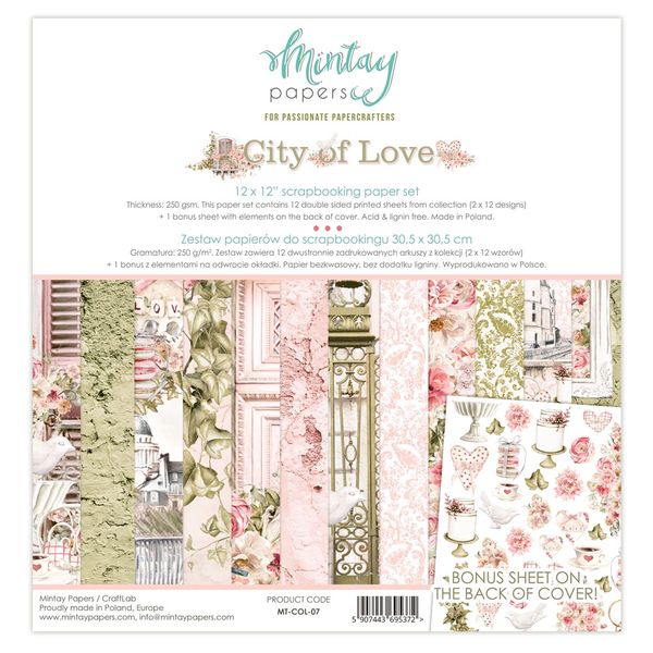Mintay DISC - City of Love 12x12 Pad