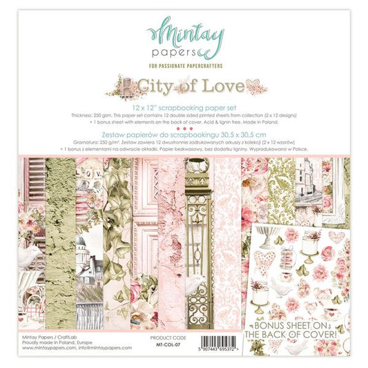 Mintay DISC - City of Love 12x12 Pad