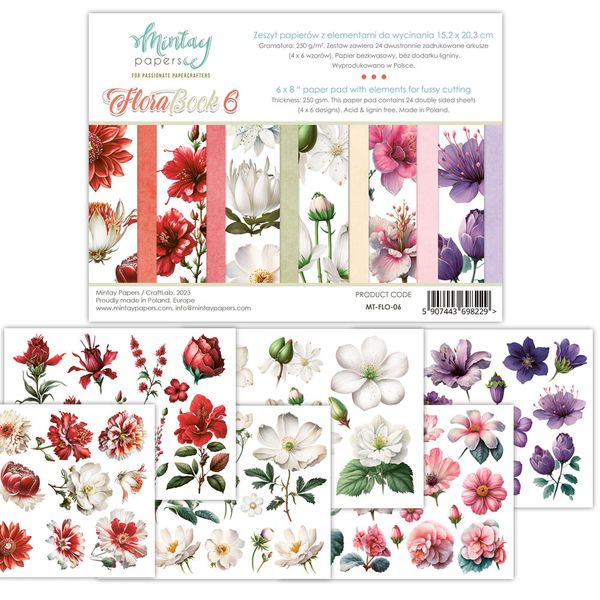 Mintay Flora 6 6 x 8 Book