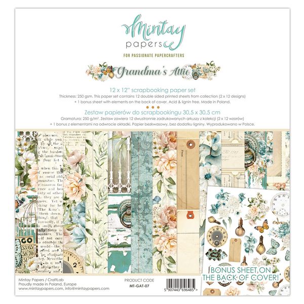 DISC - Mintay Grandmas Attic 12x12 Pad