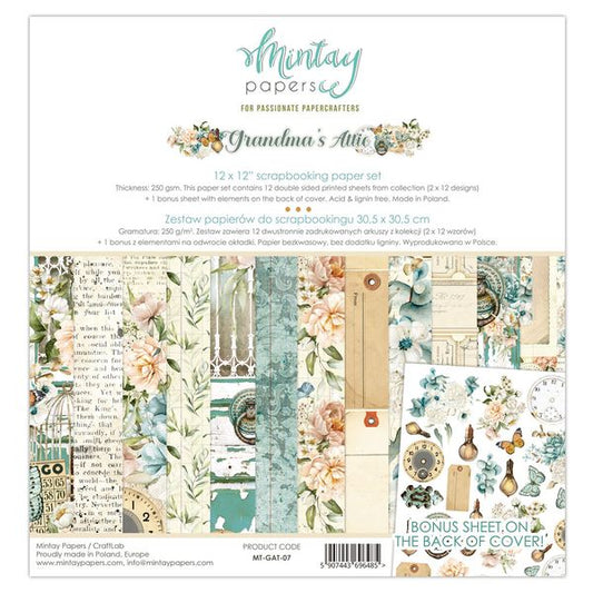 DISC - Mintay Grandmas Attic 12x12 Pad