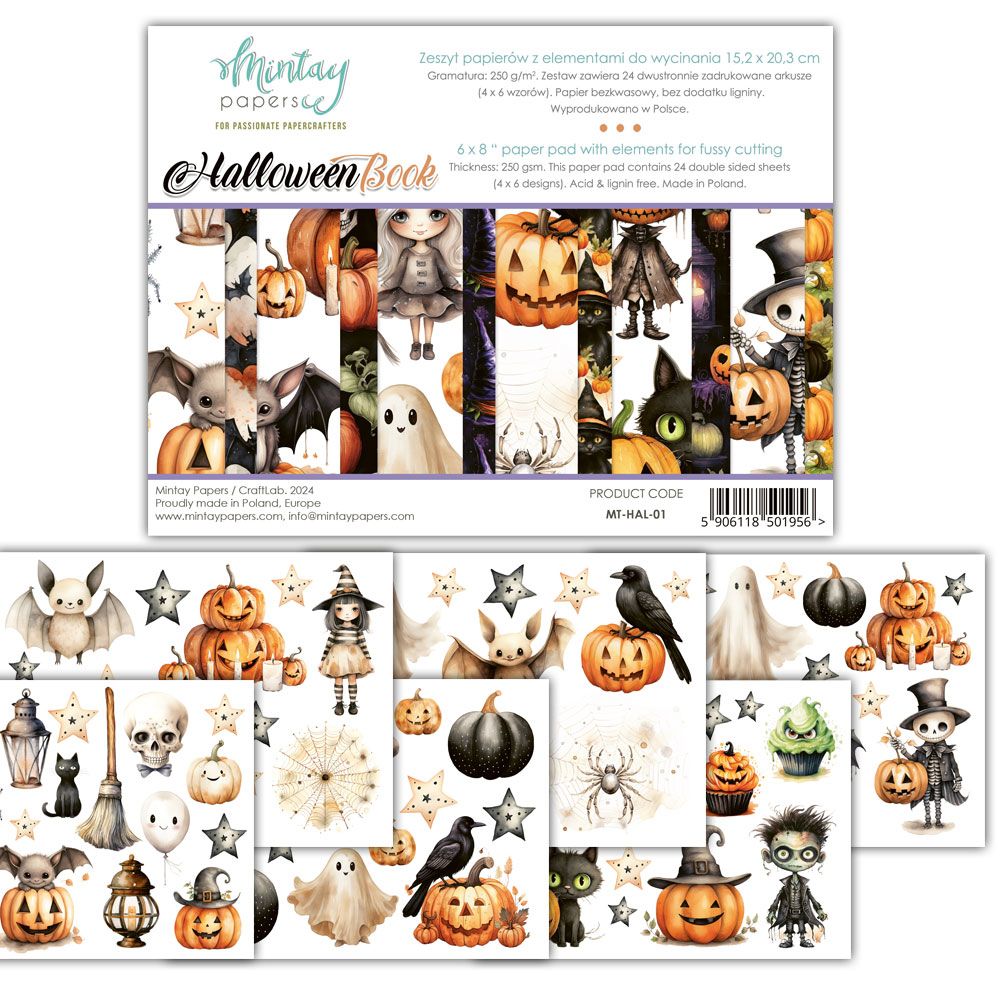 Mintay Halloween 6 x 8 Book