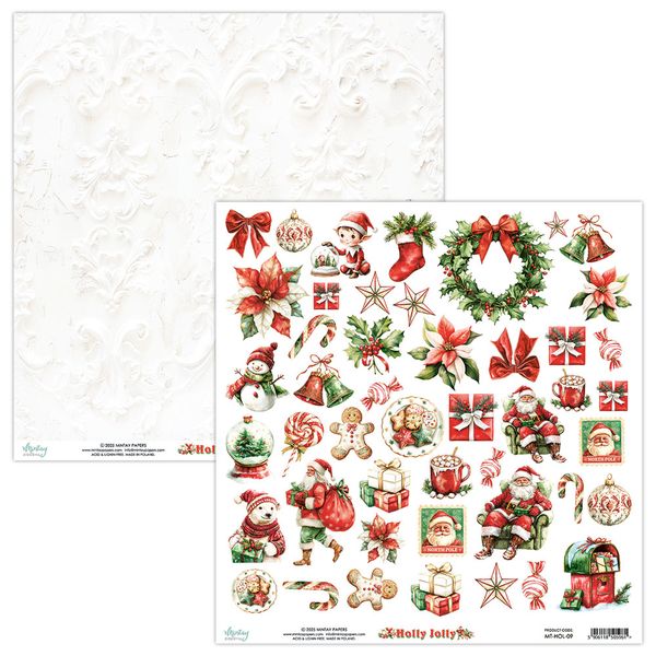 Mintay Holly Jolly 12 x 12 Elements Paper
