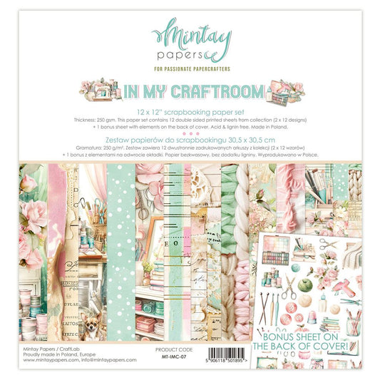 Mintay In My Craftroom 12 x 12 Paper Set