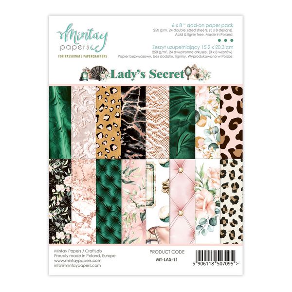 Mintay Lady's Secret 6 x 8 Add-On Paper Pad