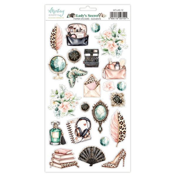 Mintay Lady's Secret Elements 6 x 12 Paper Stickers