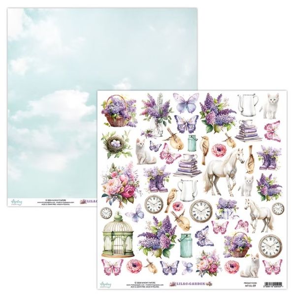 Mintay Lilac Garden 12 x 12 Elements Paper