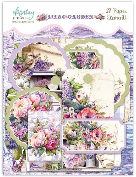 Paper Elements - Lilac Garden, 27 pcs