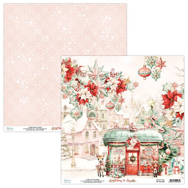 Mintay 12 x 12 Paper - Merry & Joy 03