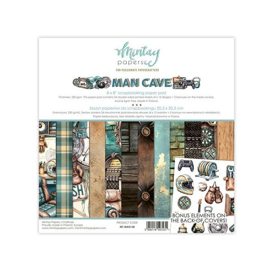 Mintay Man Cave 8 x 8  Paper Pad