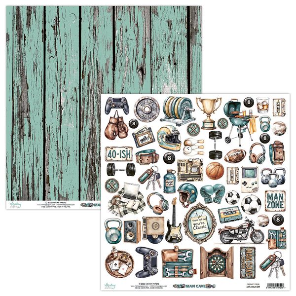Mintay Man Cave 12 x 12 Elements Paper