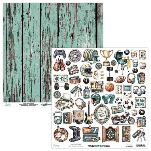 Mintay Man Cave 12 x 12 Elements Paper
