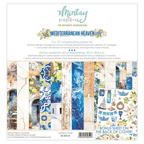 DISC - Mintay Mediterranean Heaven 12x12 Pad
