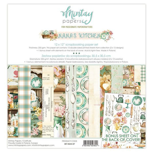 DISC - Nana's Kitchen 12x12 Paper Set