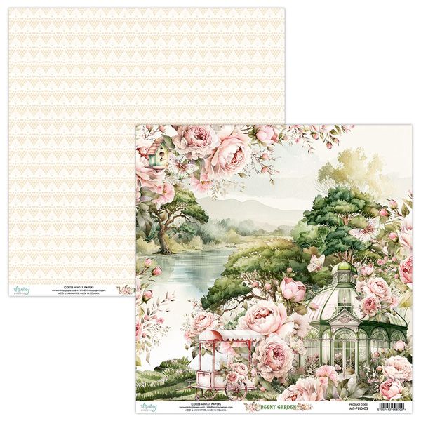 Mintay Peony Garden 03 12 x 12 DS Paper