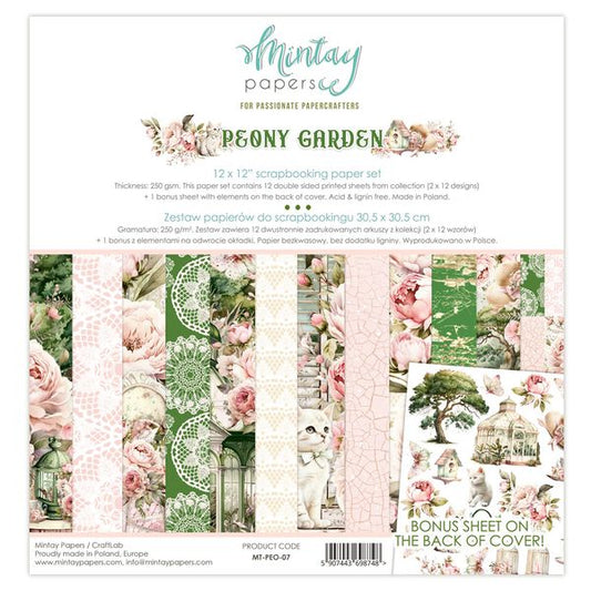 Peony  Garden 12x12 Pad