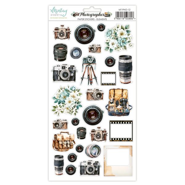 Mintay Photographer 6 x 12 Elements Paper Stickers