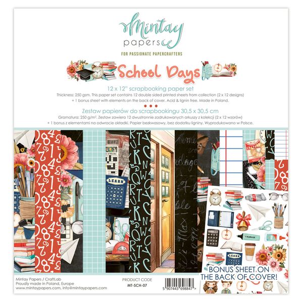 School Days 12x12 Pad
