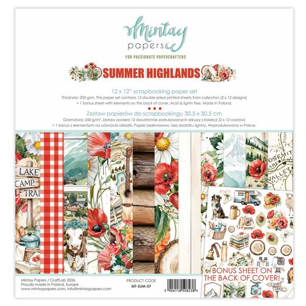 Mintay Summer Highlands 12 x 12 Paper Set